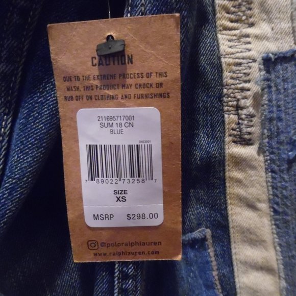 Polo‎ Ralph Lauren Patchwork Stars Stripes America Denim Trucker Relaxed Jacket - Picture 10 of 11